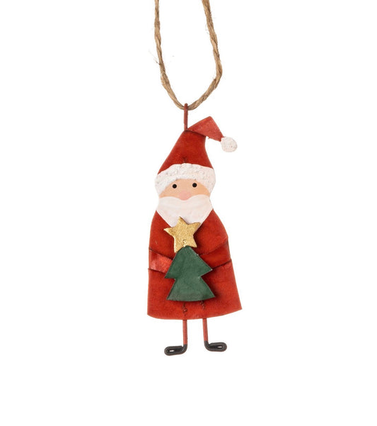Tin Santa Hanger
