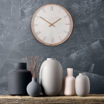 12" Nordic Tofu Wall Clock. Thomas Kent clocks