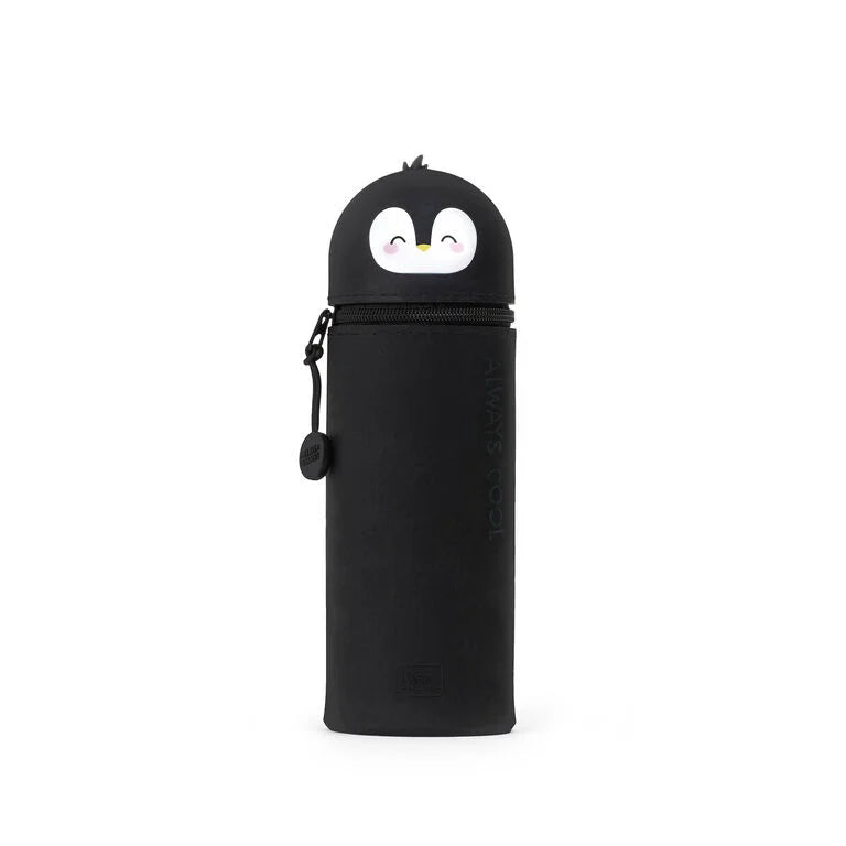 Penguin "Always Cool" 2-in-1 Silicone Pencil Case