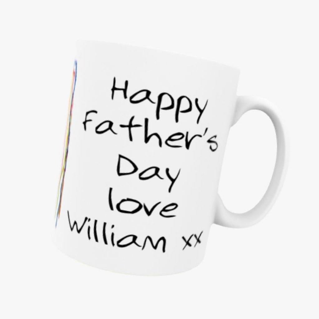 Personalised Mug with child’s own artwork on (ceramic)