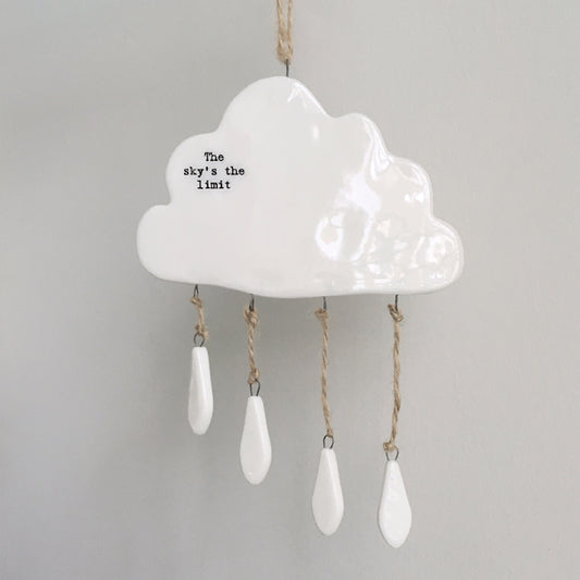 Porcelain mobile-Cloud. The sky's the limit.