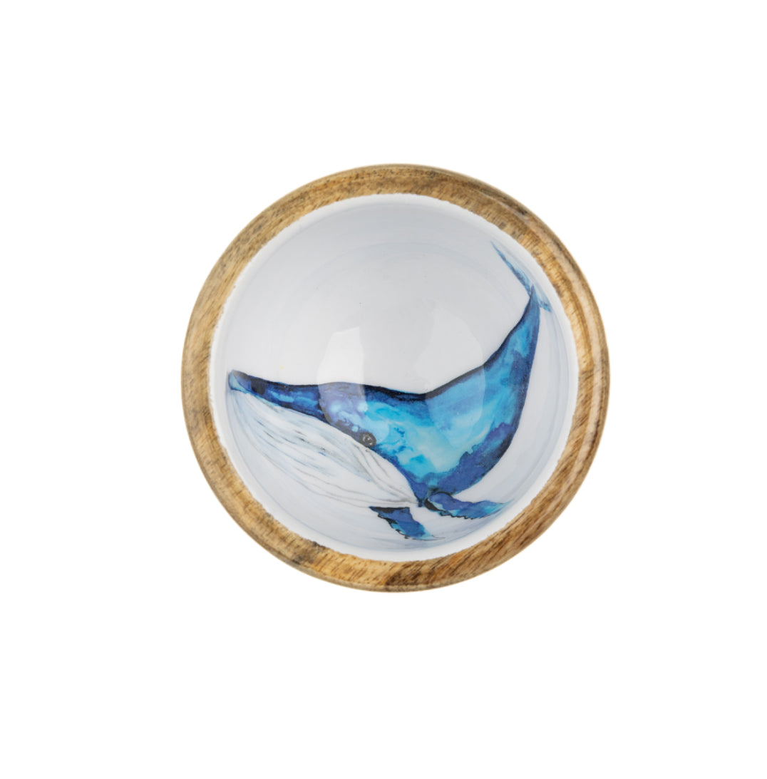 Blue whale nut bowl