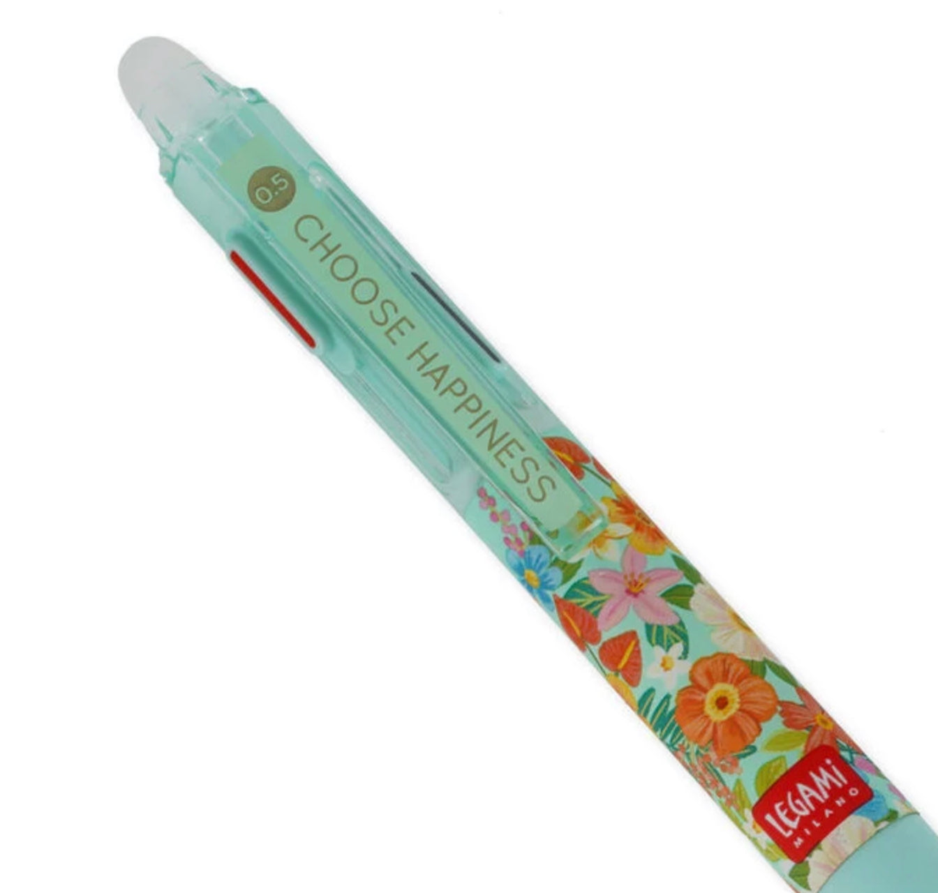 Three colour erasable pen, flowers. By Legami