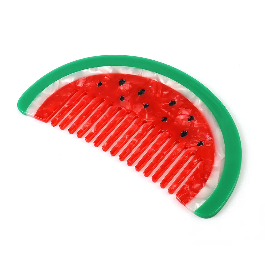 Water melon mini hair comb