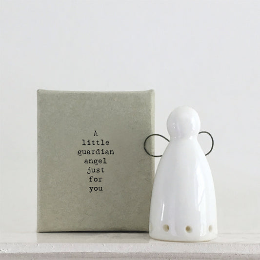 A little guardian Angel just for you . Tiny ceramic Angel