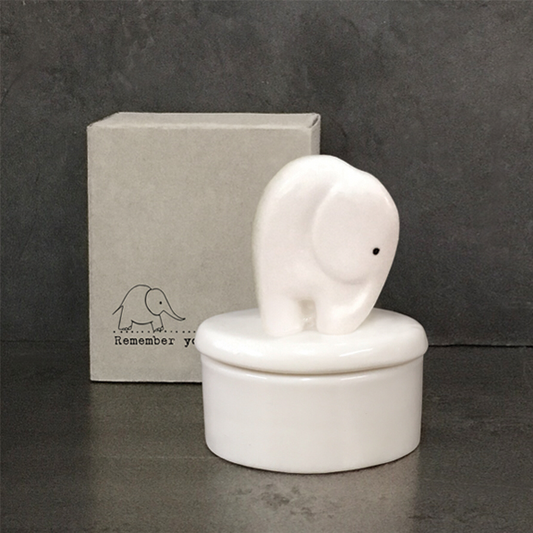 Elephant ceramic pot- Remember you are loved East of India