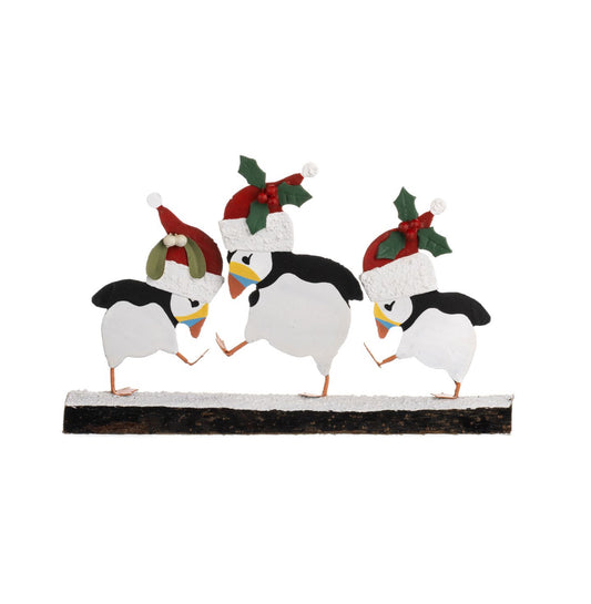Puffin Christmas Party standing  ornament