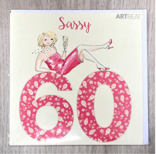 Sassy 60. 60th Birthday card