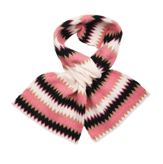 PULL THROUGH KNITTED ZIGZAG PINK