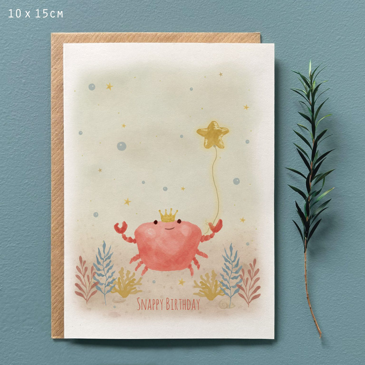 Sealife card-Snappy birthday