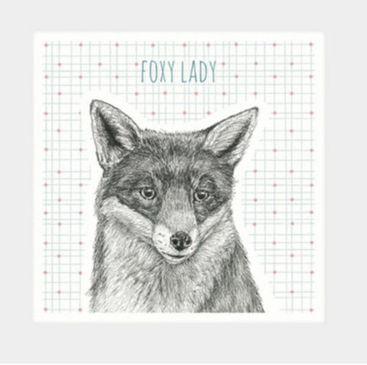Animal coaster- foxy lady. Fox coaster by East of India