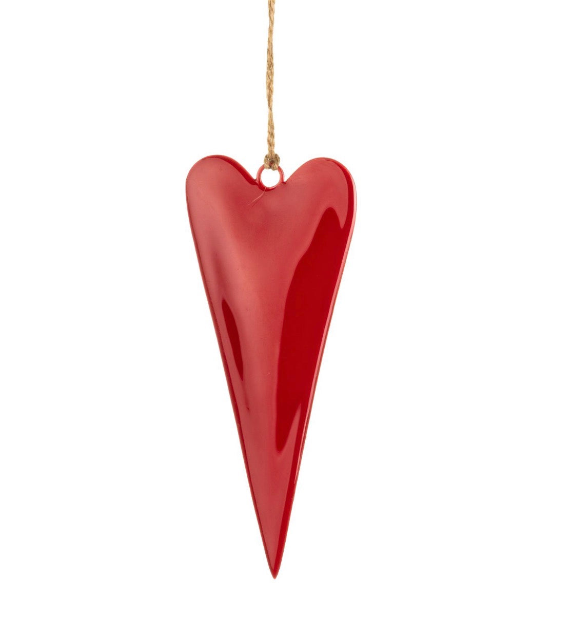 Small Slim Red Heart handing decoration