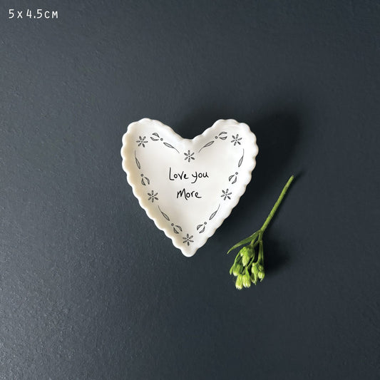 Small scallop heart dish-Love you more