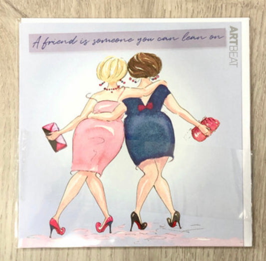 Card- A friend is someone you can lean on