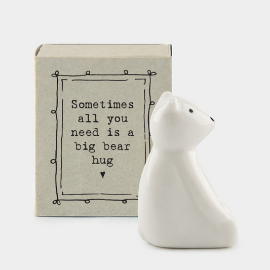 Little bear match box ceramic by East of India . Some times all you need is a big bear hug.