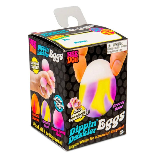 NeeDoh Dippin' Dazzler Eggs- Colour Changing Egg Easter Fidget Toy