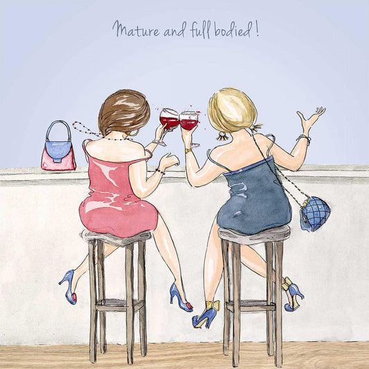 Mature and full bodied. Birthday card