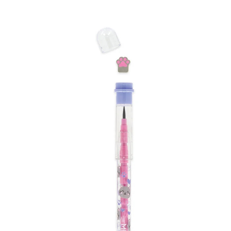 Kitty Stackable Pencil with Eraser - Take a Tip