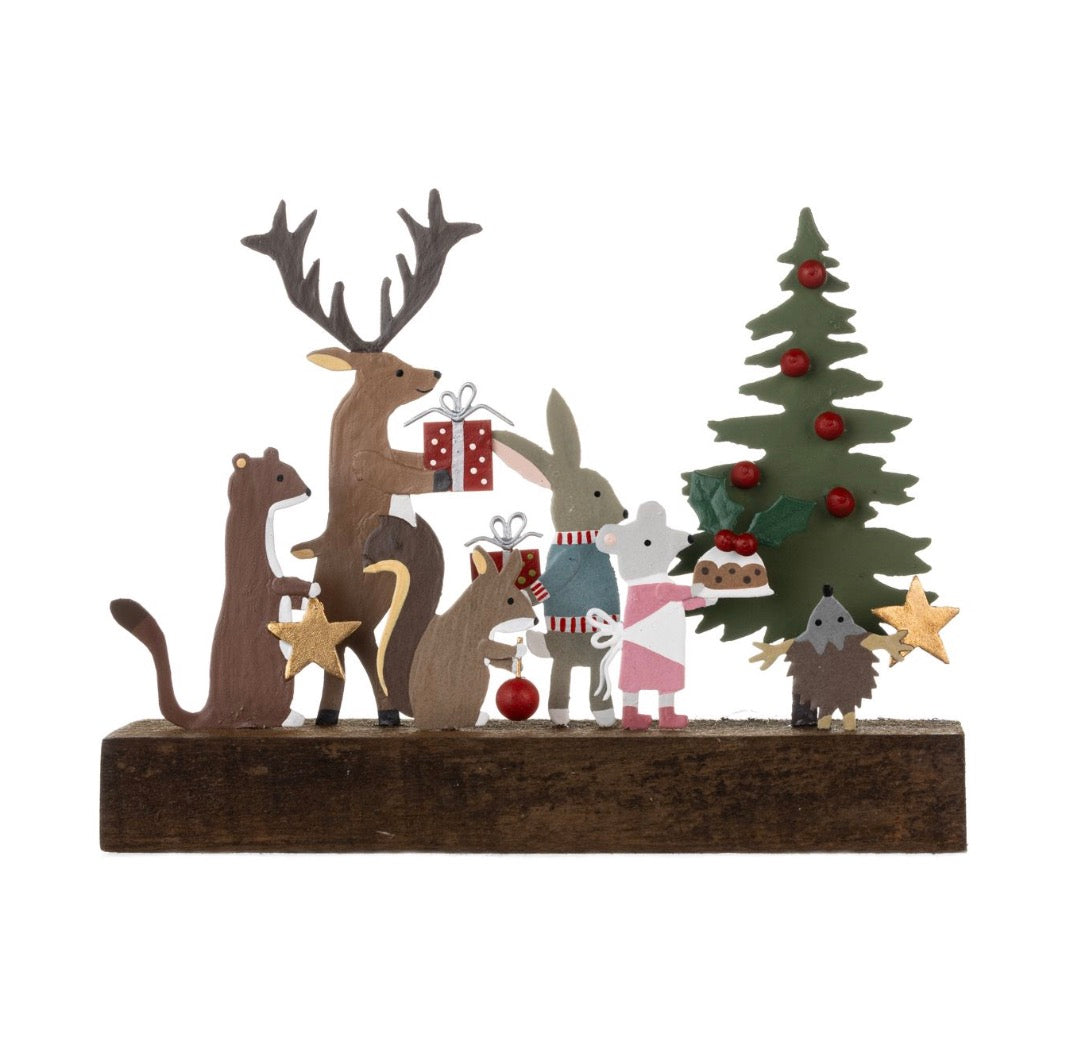 Festive Parade Woodland Christmas ornament.