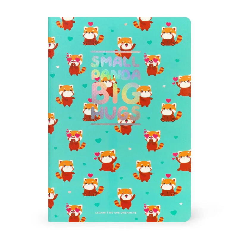 Red panda Plain Notebook - A5 Sheet