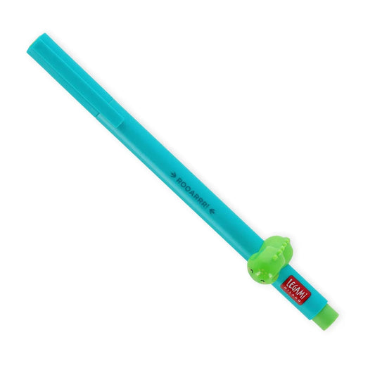 Dinosaur  lovely friends neon green ink gel pen