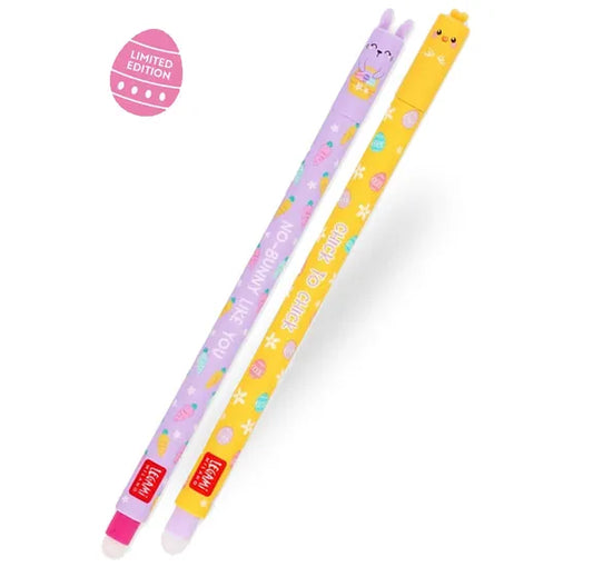 Erasable Easter pens. Rabbit and Chick. Legami milano