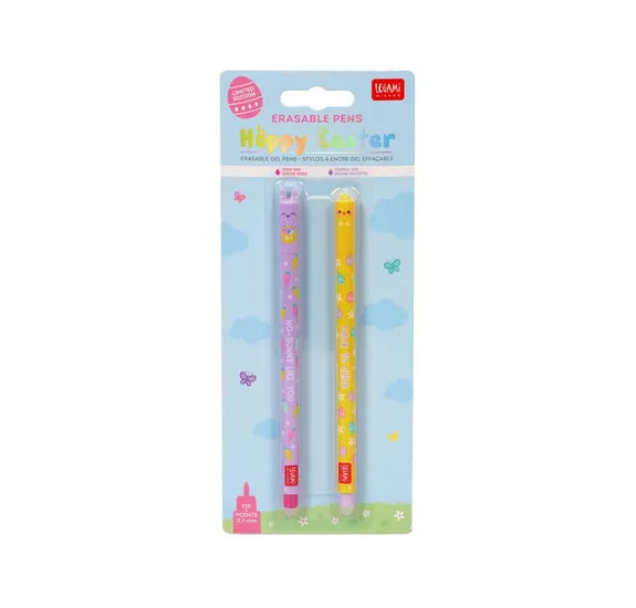 Erasable Easter pens. Rabbit and Chick. Legami milano