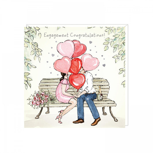 Engagement kisses card