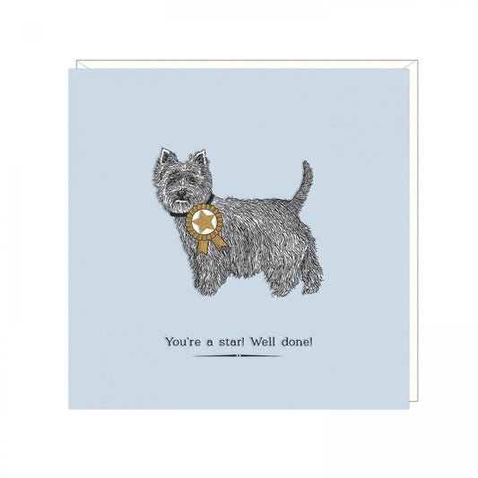 You're a star Well done card by art beat Star